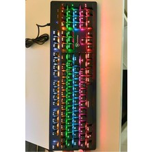 G-Technology Siyah Rgb Mekanik Klavye - Mavi Switch, 9 Aydınlatma Modlu, Blue Switch Oyun ve E-Spor Klavyesi