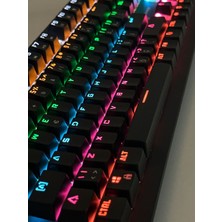 G-Technology Siyah Rgb Mekanik Klavye - Mavi Switch, 9 Aydınlatma Modlu, Blue Switch Oyun ve E-Spor Klavyesi