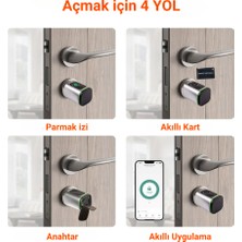 Coesto Akıllı Parmak izli kilit , Kartlı Kapı Kilidi,uzaktan Açma Tuya App