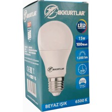 Akkurtlar Led Lamba 15W-100W  1200 Lümen Beyaz Işık E-27 Duy