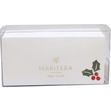 Marıtera Christmas Mistletoe Isim Kartı 9 x 4,5 Çiçek