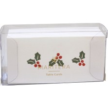 Marıtera Christmas Mistletoe Isim Kartı 9 x 4,5 Çiçek