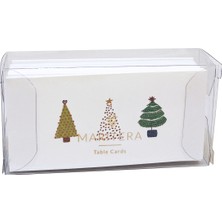 Marıtera Christmas Tiny Trees Isim Kartı 9 x 4,5 Üç Ağaç