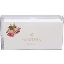 Marıtera Christmas Bell Isim Kartı 9 x 4,5 Çam Ağacı