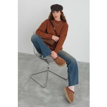 Örümcek Örgülü Kazak Kiremit