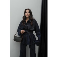 Koyu Lacivert Denim Takım