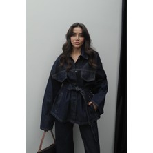 Koyu Lacivert Denim Takım