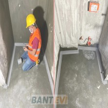 Bant Evi Telalı Butil Bant 10CMx10METRE Islak Hacim Zemin Yalıtım Bandı Tekstil Membranı