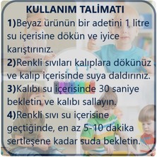 Sihirli Su Oyuncağı Seti Eğitici Oyuncak Seti 5 Renk Sıvı ve 5 Adet Kalıp KİMYASAL İÇERMEZ CE ONAYLI