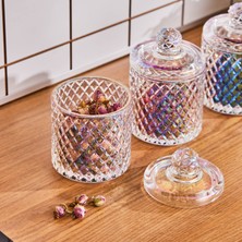 Karaca Robby Lüsterli 3'lü Baklava Desenli Baharat Takımı/Şekerlik 350 ml