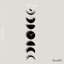 Equilibre Art Design Luna Dekoratif Metal Duvar Saati