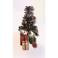 Maya Decor Co. Yılbaşı Ağacı Süsü 3'lü Sarı Simli Strafor Yıldız 5 cm