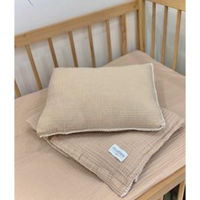 Gloyden Park Yatak Bebek Müslin Nevresim Takımı Bej 70X110