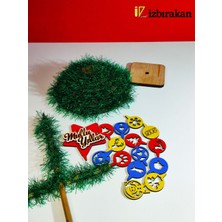 Mini Süslü Spiral Yılbaşı Ağacı 30CM