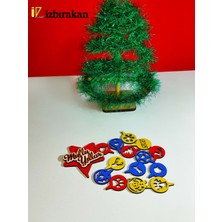Mini Süslü Spiral Yılbaşı Ağacı 30CM