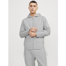 Jack & Jones Jcocloud Sweat Zıp Hood Tam Fermuarlı Kapüşonlu Sweat 12253764-LI