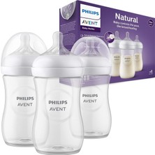 Philips Avent Natural Response Pp Biberon, 260 Ml, 1+ Doğal Tepkili Biberon Emziği X3 Adet