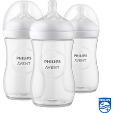 Philips Avent Natural Response Pp Biberon, 260 Ml, 1+ Doğal Tepkili Biberon Emziği X3 Adet