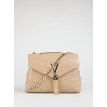 Valentino Bej Kadın 17X9X23 cm Omuz Çantası VBS8DN10