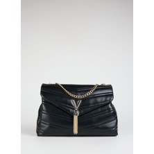Valentino Siyah Kadın 22X12X32 cm Omuz Çantası VBS8DN09