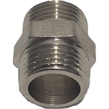 Kalde 3/8" Sarı / Krom Dişli Nipel DN10 - Chrome Nipple