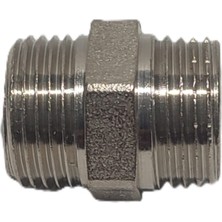 Kalde 3/8" Sarı / Krom Dişli Nipel DN10 - Chrome Nipple