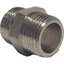 Kalde 3/8" Sarı / Krom Dişli Nipel DN10 - Chrome Nipple