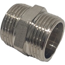 Kalde 1/2" Sarı / Krom Dişli Nipel DN15 - Chrome Nipple