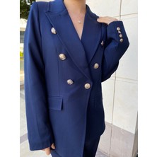 Lacivert Blazer Ceket