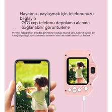 Muchen Yeni Çocuk Kamera Fotoğraf Çekebilir, Video Kaydedebilebilir Hd Çift Fotoğraf Dijital Küçük Slr Oyuncak Hediye (Yurt Dışından)