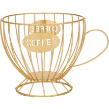 Pabiflo Kahve Kapsülü Saklama Sepeti Kahve Kapsülü Kahve Kapsülü Tutucu (Altın) (Yurt Dışından)