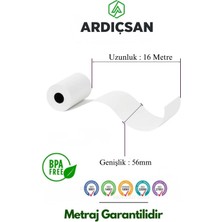 Ardıçsan 56X16 Termal Yazarkasa Kağıdı Pos Rulosu