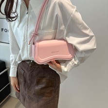 Bonanza Basit Dokulu Koltuk Altı Çantası Kadın Çok Yönlü Moda Omuz Crossbody Çanta (Yurt Dışından)