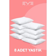 Eve Tekstil 8 Adet Micro Silikon Elyaf Nonwoven Yıkanabilir Antialerjik Ev ve Hotel Yastık 50  x  70 cm  700 gr