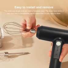 Kigiwaa El Mikseri Elektrikli Kablosuz, Mikser El Mikseri, USB Şarj Edilebilir, Pişirme Için Taşınabilir El Mikseri, Soslar, Krema, Yumurta (Yurt Dışından)