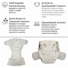 Baby Ybb Yıkanabilir Bebek Bezi Cepli Tavşan Desen Çıt ÇITLI(8KG-18KG)