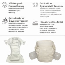 Baby Ybb Yıkanabilir Bebek Bezi Cepli Ekru Renk Cırt CIRTLI(8KG-18KG)