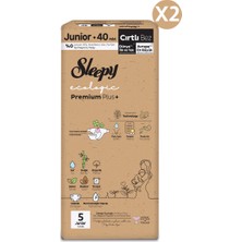 Sleepy Ecologic Premium Plus Süper Paket Bebek Bezi 5 Numara Junior 80 Adet