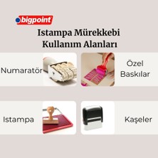 Bigpoint Istampa Mürekkebi Kaşe ve Istampa ile Uyumlu Yağsız ve Kalıcı Mürekkep Siyah 60 ml