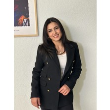 Gold Düğme Detaylı Ceket