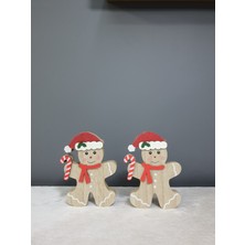 Gift Co  Dekoratif Otantik Zencefilli Kurabiye Adam Figürü Ahşap 14 cm