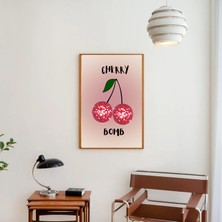 Arthub Cherry Bomb Y2K Poster Yüksek Kalite Kiraz Diskotopu Wallart Çerçevesiz Poster