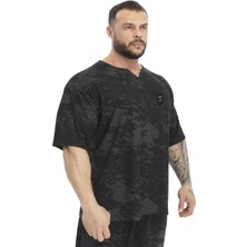 BGSM Oversize T-Shirt Teknik Kamuflaj Spor Rag Top Bgsm 3365