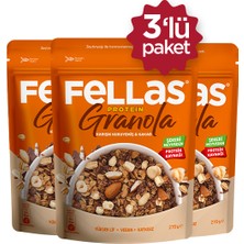 Fellas Protein Granola - Karışık Kuruyemiş & Kakao 270g - 3'lü Paket