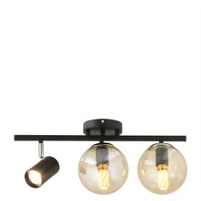 Esslight Alen 3 Lü (Bal Glop Camlı) Salon Yemek Masası Üstü Hol Yatak Odası Avize