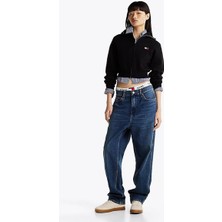 Tommy Hilfiger Tommy Jeans Kadın Siyah Fermuarlı Hırka