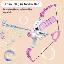 Elegance Emporium Kabarcık Yay ve Ok Su Tabancası Kabarcık Tabancası Çocuk El Elektrikli Kabarcık Üfleme Makinesi Oyuncak (Yurt Dışından)