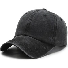 Lebaiqi Store Moda Katı Beyzbol Şapkaları Erkekler Için Şapka Sokak Stili Kadın Şapka Snapback Rahat Şapka Casquette Baba - Seçenek Siyah-M (Yurt Dışından)