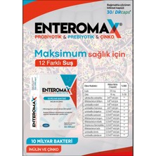 Vitallin Enteromax Kapsül Dr.Caps Probiyotik&Prebiyotik 10 Milyar 12 Suş Inülin Ve Çinko