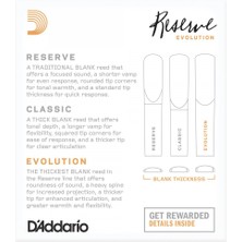 D'Addario Reserve Evolution DCE10355 Sib Klarnet Kamışı